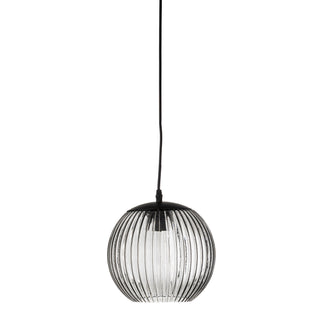 Hanglamp glas grijs Sybia Ø23×29 cm van Bloomingville, duidelijk als hoofdfoto afgebeeld
