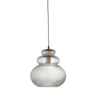 Hanglamp glas grijs Sybia van Bloomingville, duidelijk als hoofdfoto afgebeeld
