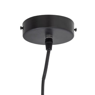 Hanglamp glas wit Gisele 18cm van Bloomingville, schuin bekeken met vorm en afwerking zichtbaar