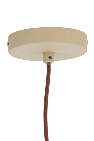 Hanglamp metaal nature Lacya 40cm van Bloomingville, schuin bekeken met vorm en afwerking zichtbaar