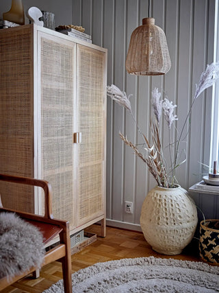 Hanglamp papier naturel Felizia 35cm van Bloomingville, in een gestileerde detailopstelling