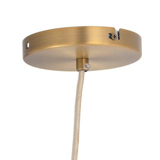 Hanglamp raffia naturel Sille van Bloomingville, schuin bekeken met vorm en afwerking zichtbaar
