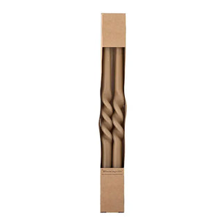 Kaars paraffine bruin 40cm - set van 2 van Bloomingville, aan de achterzijde met afwerking zichtbaar