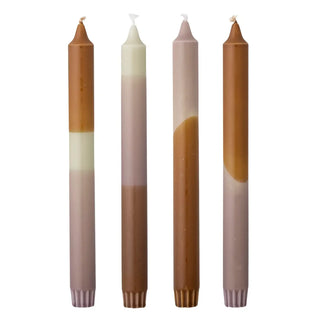 Kaarsen multi Dip Dye 25cm - 4 stuks van Bloomingville, duidelijk als hoofdfoto afgebeeld