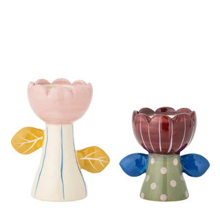 Kaarshouder set multi Florita van Bloomingville, aan de achterzijde met afwerking zichtbaar