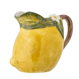 Kan aardewerk geel Limone 1,3L van Bloomingville, aan de achterzijde met afwerking zichtbaar