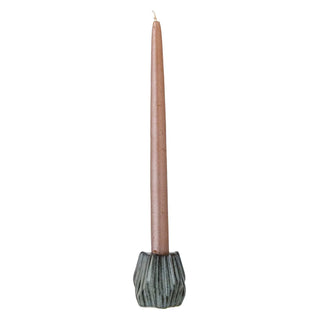Kandelaar aardewerk blauw Hadya 6cm van Bloomingville, vanuit een aanvullend productaanzicht