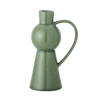 Kandelaar aardewerk groen Fija 18cm van Bloomingville, vanuit een aanvullend productaanzicht