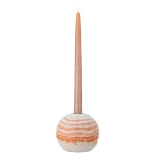 Kandelaar aardewerk oranje Paula 10cm van Bloomingville, duidelijk als hoofdfoto afgebeeld