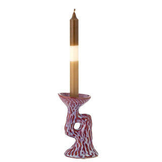 Kandelaar aardewerk roze Ivalie 16cm van Bloomingville, duidelijk als hoofdfoto afgebeeld