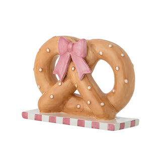 Kandelaar keramiek bruin Pretzie 19cm van Bloomingville, vanuit een aanvullend productaanzicht