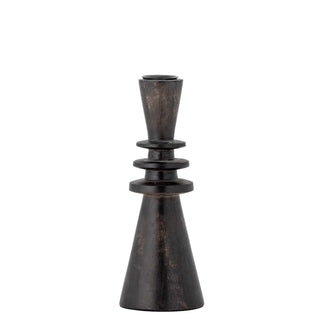 Kandelaar mango hout zwart Armel 20cm van Bloomingville, vanuit een aanvullend productaanzicht