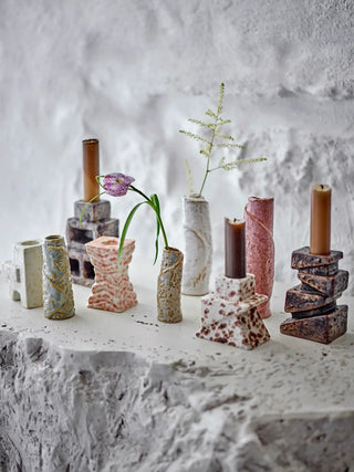 Kandelaar nature Blanchard - set van 3 van Bloomingville, in een gestileerde detailopstelling