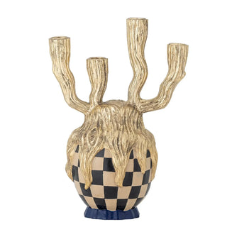 Kandelaar polyresin goud Medusa van Bloomingville, duidelijk als hoofdfoto afgebeeld