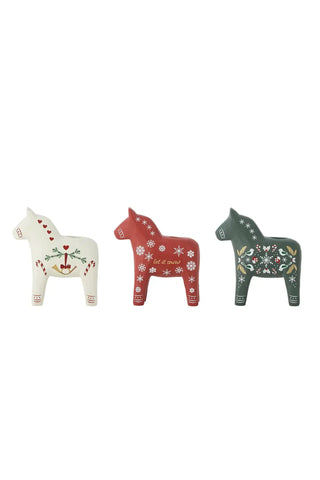Kandelaar polyresin rood Siffer - set van 3 van Bloomingville, duidelijk als hoofdfoto afgebeeld