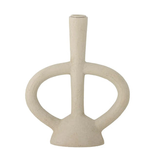 Kandelaar polyresin wit Ramina 21cm van Bloomingville, vanuit een aanvullend productaanzicht
