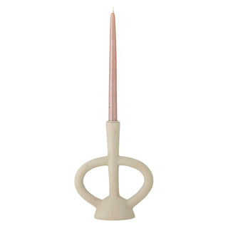Kandelaar polyresin wit Ramina 21cm van Bloomingville, duidelijk als hoofdfoto afgebeeld