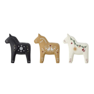 Kandelaar polyresin wit Siffer - set van 3 van Bloomingville, van bovenaf met vorm en indeling zichtbaar