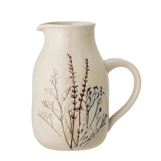Karaf aardewerk nature Bea - 1,5 liter van Bloomingville, van bovenaf met vorm en indeling zichtbaar