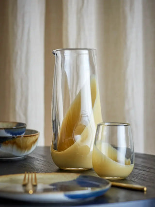 Karaf beige Ballard 1250ml van Bloomingville, toegepast in een sfeervolle interieursetting