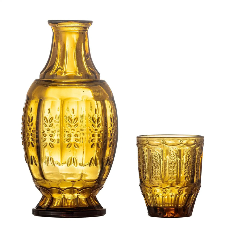 Karafset glas bruin Theon 1,1L van Bloomingville, duidelijk als hoofdfoto afgebeeld