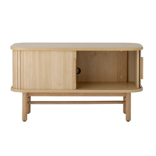 Kast grenen nature Lex 90cm van Bloomingville, schuin van voren met vorm en afwerking zichtbaar