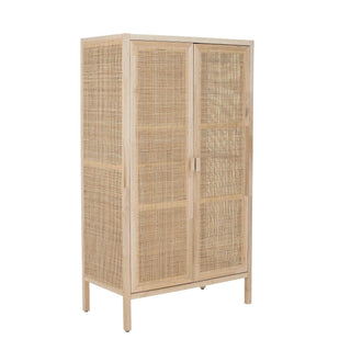 Kast hout nature Marikka 150cm van Bloomingville, van bovenaf met vorm en indeling zichtbaar