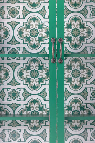 Kast vurenhout groen Hazem 81x122cm van Bloomingville, vanuit een aanvullend productaanzicht