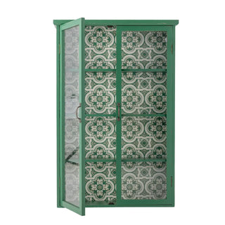 Kast vurenhout groen Hazem 81x122cm van Bloomingville, van bovenaf met vorm en indeling zichtbaar