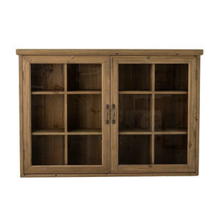 Kast vurenhout nature Ruthie 110cm van Bloomingville, met stof en structuur van dichtbij zichtbaar