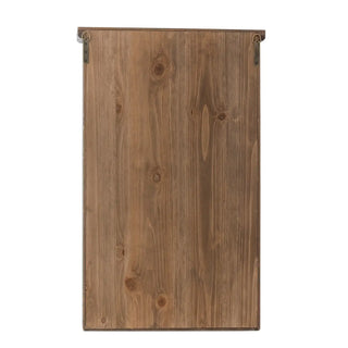 Kast vurenhout zwart Hazem 50x80cm van Bloomingville, schuin van voren met vorm en afwerking zichtbaar