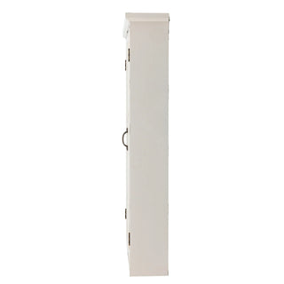 Kast wit met glas Hazem 81x122cm van Bloomingville, aan de achterzijde met constructie zichtbaar