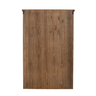 Kast zwart Vurenhout Hazem 81x122cm van Bloomingville, met materiaal en structuur van dichtbij zichtbaar