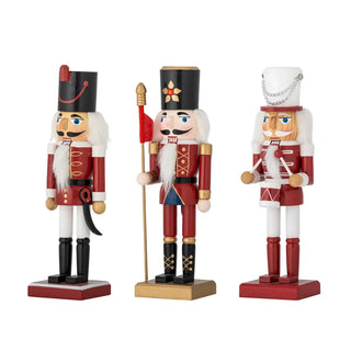 Kerstfiguren grenenhout rood Darren - set van 3 van Bloomingville, vanuit een aanvullend productaanzicht