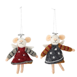 Kerstornament wol multi Peo 9x13cm van Bloomingville, duidelijk als hoofdfoto afgebeeld
