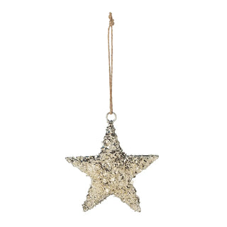 Kerstster metaal goud sarika 15cm van Bloomingville, duidelijk als hoofdfoto afgebeeld