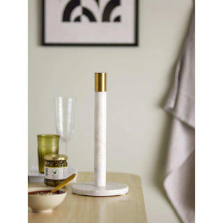 Kitchen roll holder Emira white marble - Het Adres