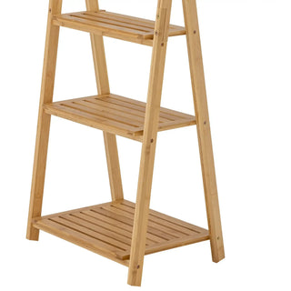 Kledingrek bamboe nature Aden 160cm van Bloomingville, aan de achterzijde met afwerking zichtbaar