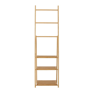 Kledingrek bamboe nature Aden 160cm van Bloomingville, schuin bekeken met vorm en afwerking zichtbaar