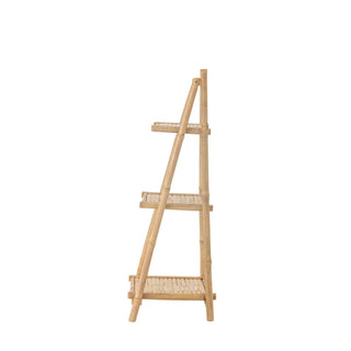Kledingrek bamboe nature Indre 110cm van Bloomingville, schuin bekeken met vorm en afwerking zichtbaar