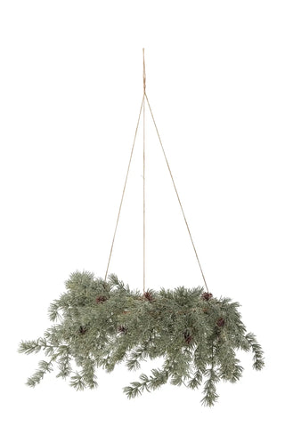 Krans groen Cedar 70cm van Bloomingville, duidelijk als hoofdfoto afgebeeld