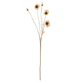 Kunstbloem klaproos naturel 104cm van Bloomingville, vanuit een aanvullend productaanzicht