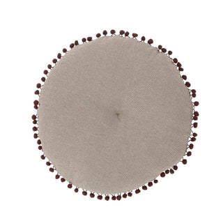 Kussen katoen bruin Cizzy 40cm van Bloomingville, vanuit een aanvullend productaanzicht