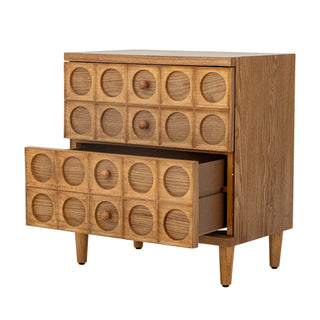 Ladekast mdf bruin Vester 61cm van Bloomingville, aan de achterzijde met constructie zichtbaar