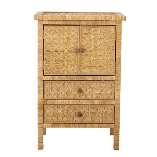Ladekast rotan naturel Lorris 67cm van Bloomingville, met materiaal en structuur van dichtbij zichtbaar