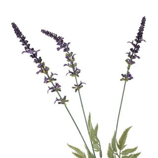 Lavendel kunstbloem paars van Bloomingville, schuin bekeken met vorm en afwerking zichtbaar