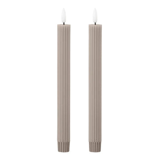 Led kaars nature Ponza 24cm - 2 stuks van Bloomingville, duidelijk als hoofdfoto afgebeeld