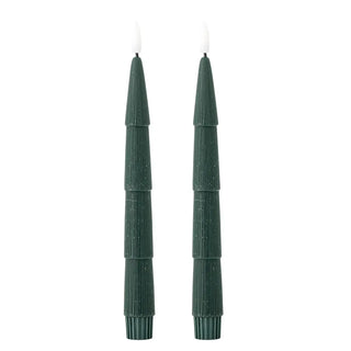 Led kaarsen groen Ponza 24cm - 2 stuks van Bloomingville, duidelijk als hoofdfoto afgebeeld