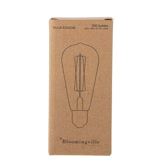 Ledlamp glas transparant Edison van Bloomingville, vanuit een aanvullend productaanzicht