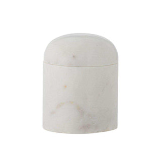 Lira pot met deksel wit marmer 9cm van Bloomingville, vanuit een aanvullend productaanzicht